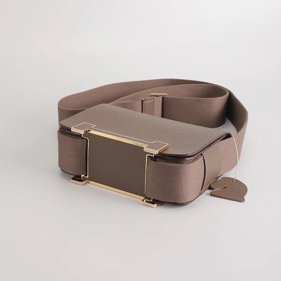Your New Go to Mini...Genuine Leather mini bag with canvas Cross body strap. - Picture 15 of 17